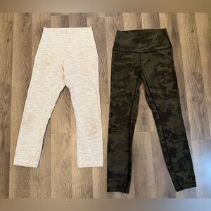 Lulu Lemon Leggings (1 capri length, 1 full length) size 4 Bundle